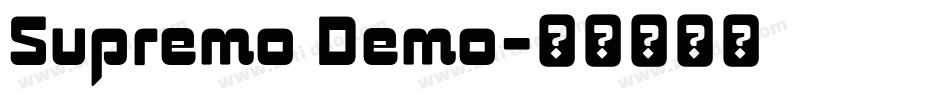 Supremo Demo字体转换
